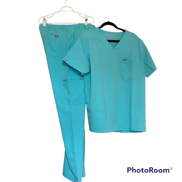 Figs Other Nwot Figs Blue Scrubs Set Technical Collection Both Sz L